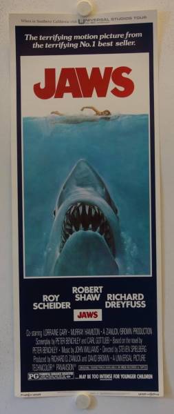 Jaws original release US Insert movie poster
